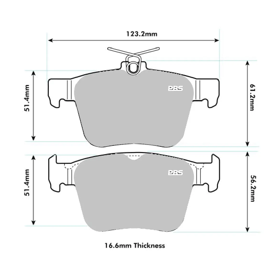 Pbs Performance Brake Pads Audi Tt Mk3 Rear 1