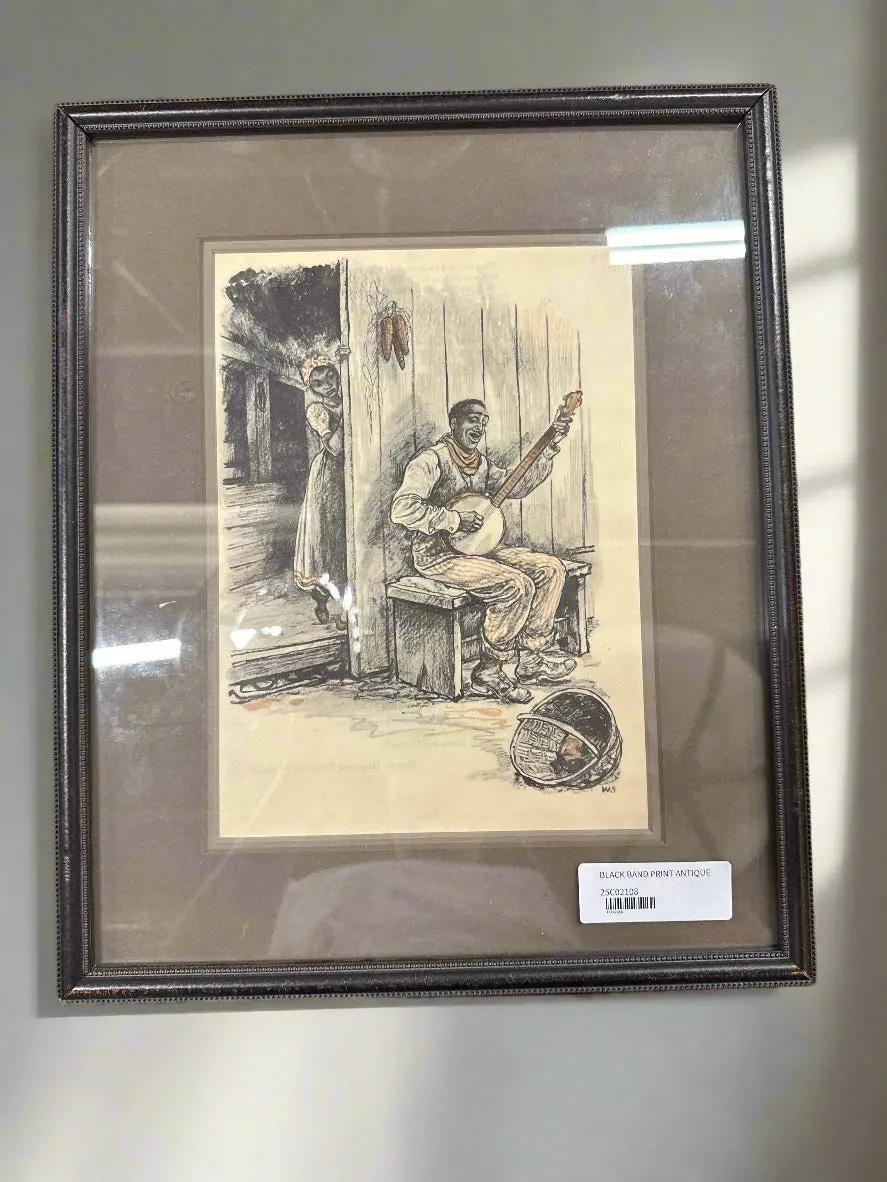 Black Band Print Antique 1