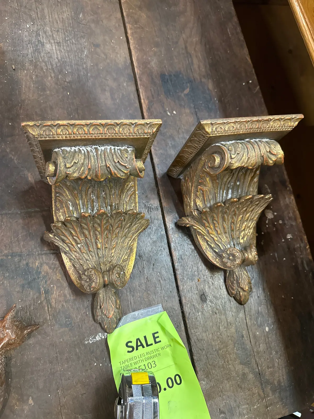 Pair Of Italian Accanthus Leaf Wall Sconces 1