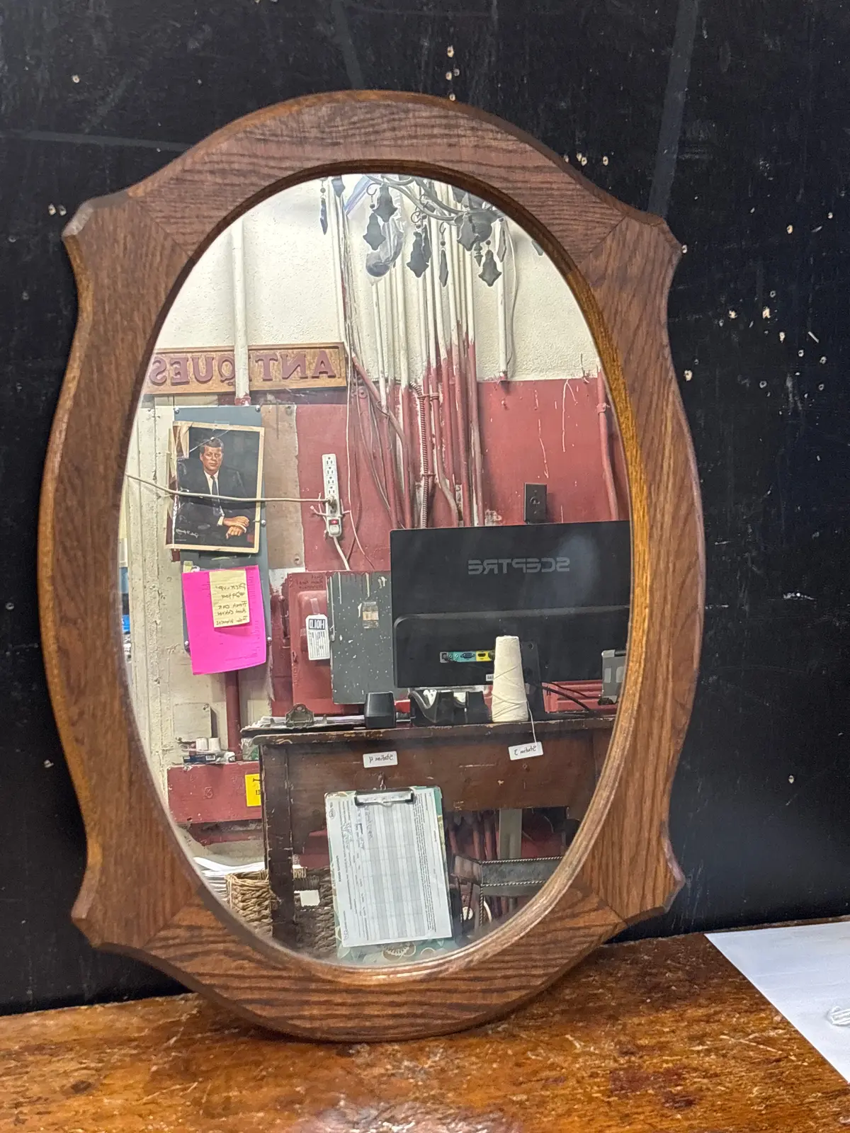 Oak Framed Mirror 1