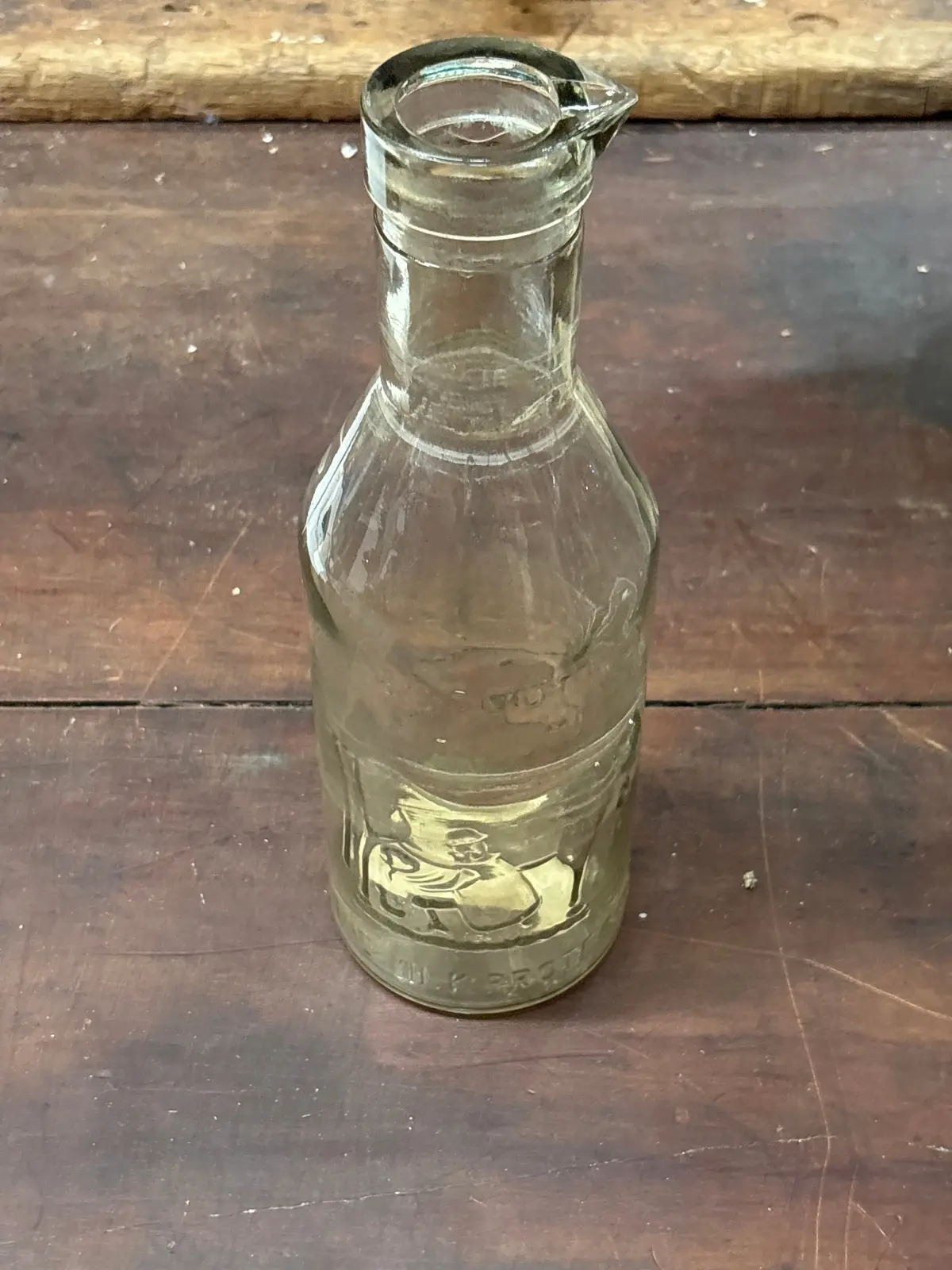 Unusual Milk Bottle With Cow 1