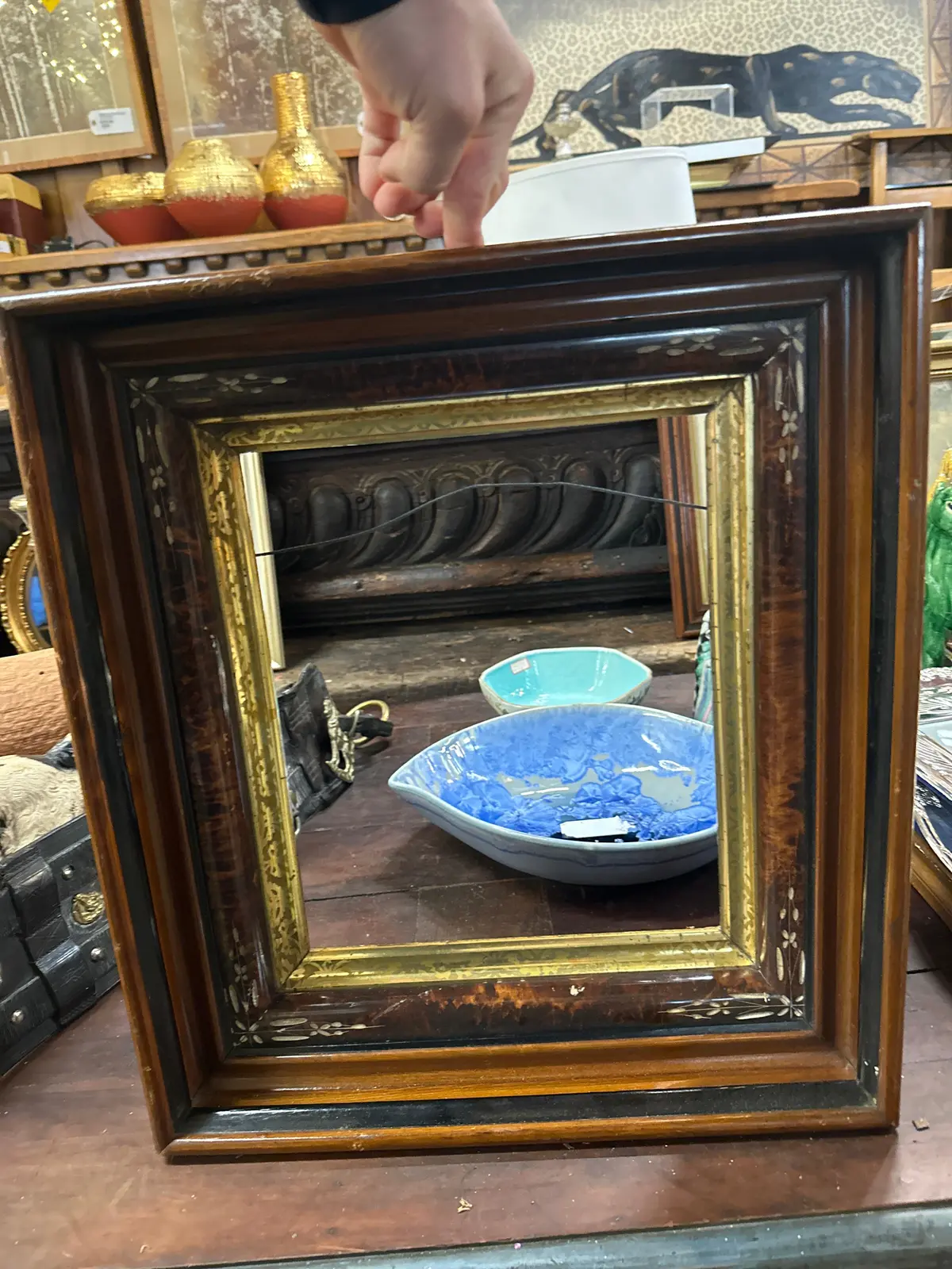 Walnut Frame With Gold Filet 10 X 12 1
