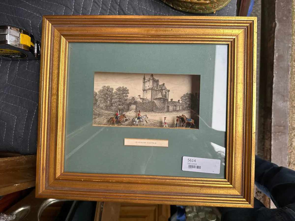 Framed Antique Soldier Diorama I 1