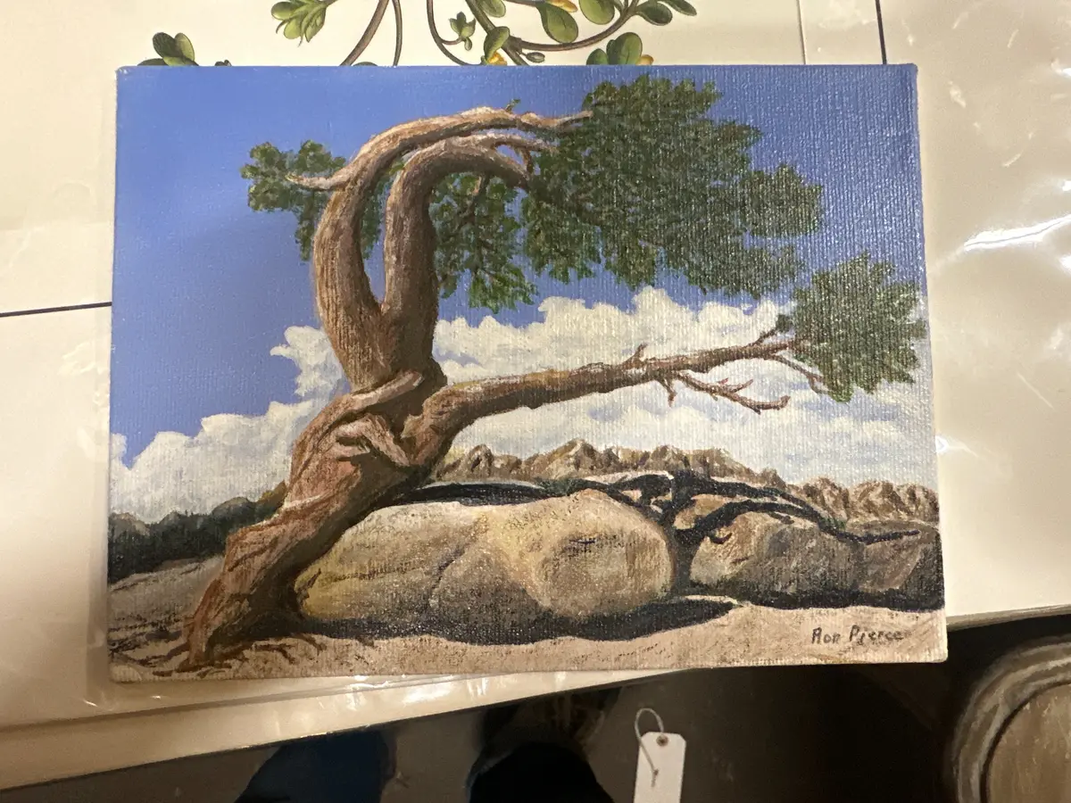 Tiny Tree Painting By Ron Pierce 1