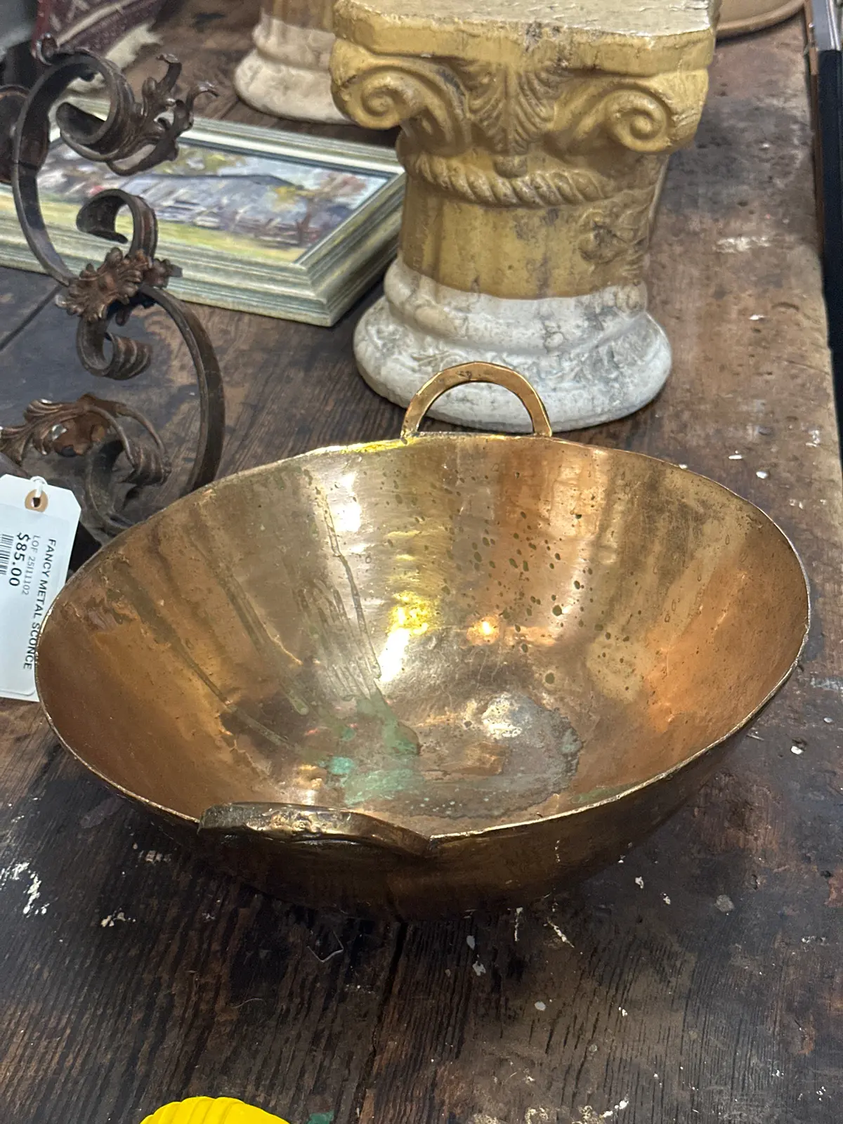 Heavy Bronze Bowl As Found 1
