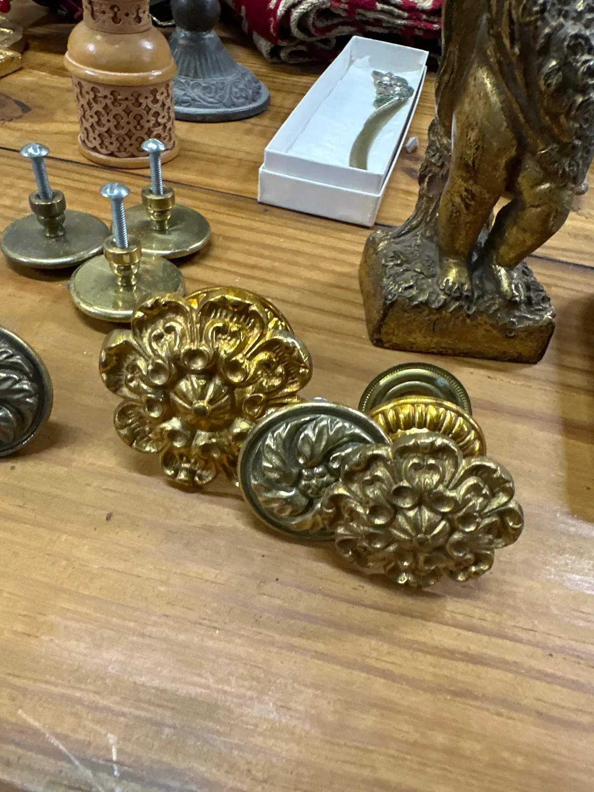 Lot Of Brass Knobs 1