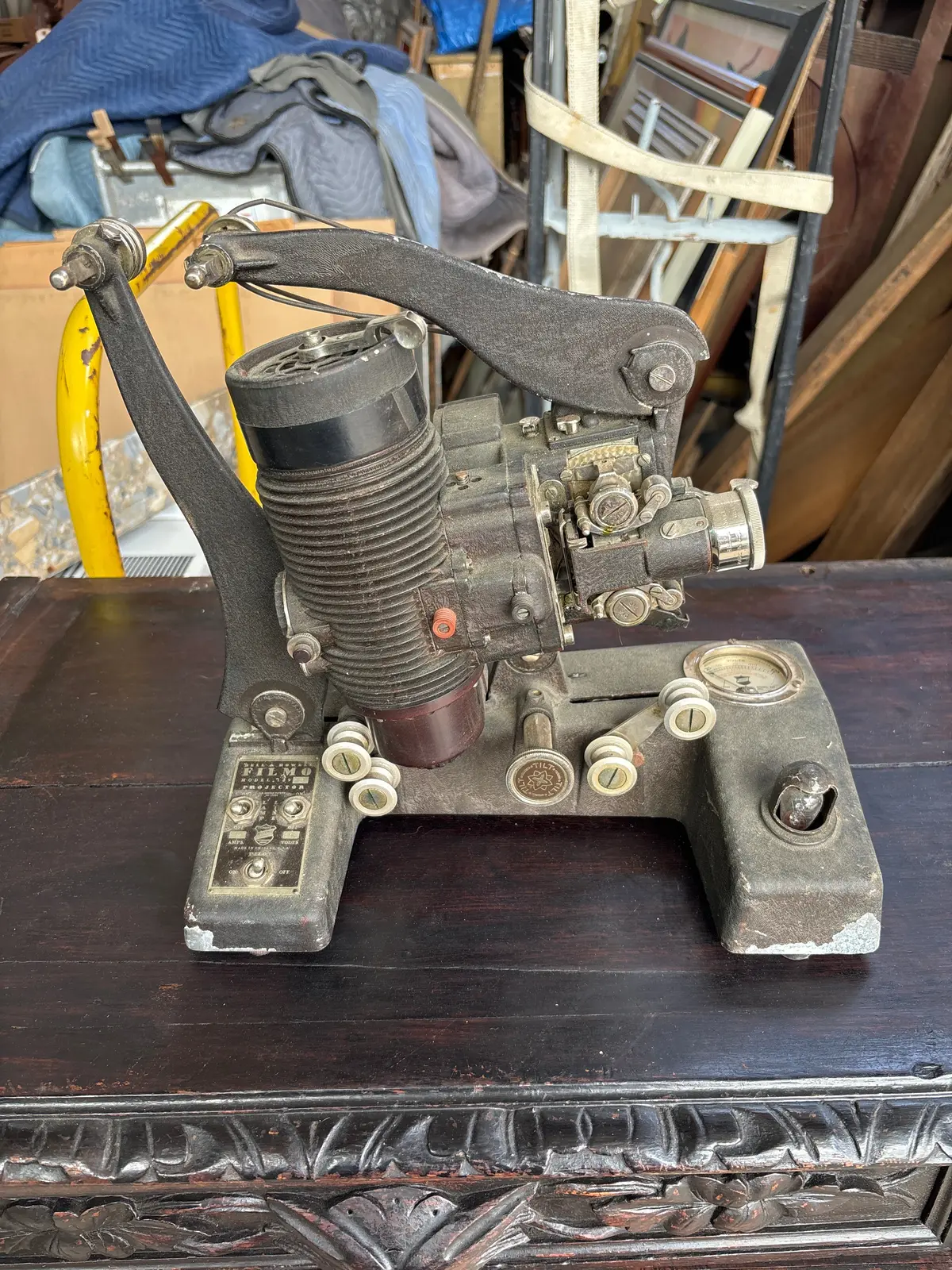 Mid Century Black Bell & Howell Filmo M.129 Projector 1