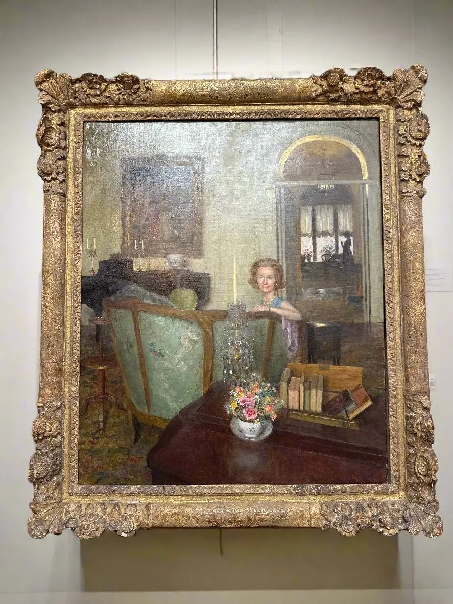 Framed Oil Painting Of Bonaventura Devine Bu John Koch 1