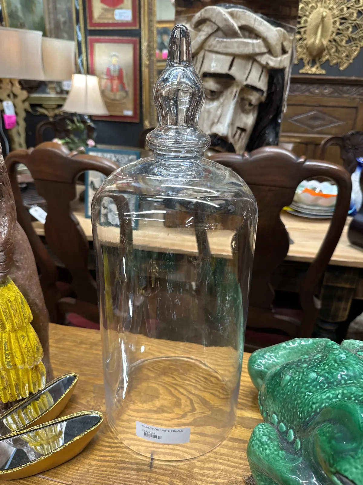 Glass Dome With Finial 1