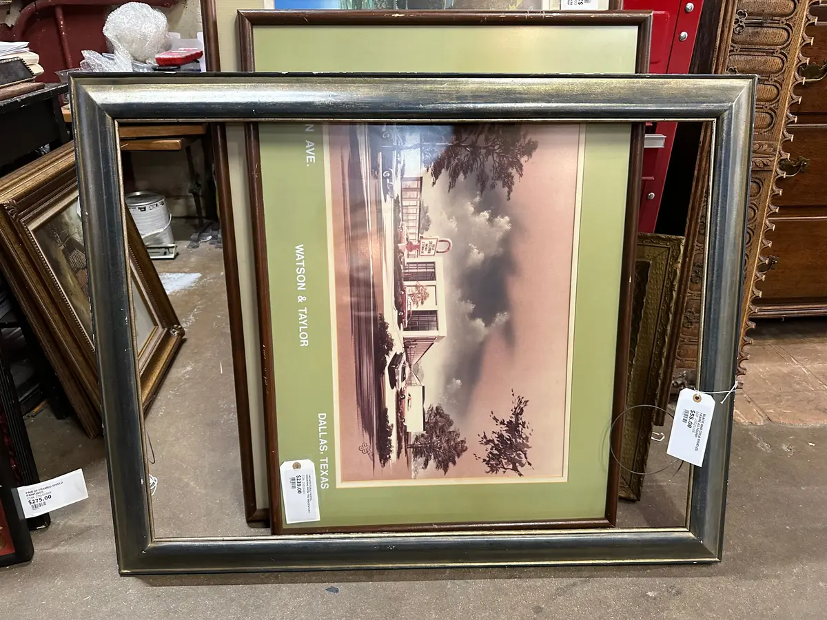 Black And Gold Beveled Frame As Found 1