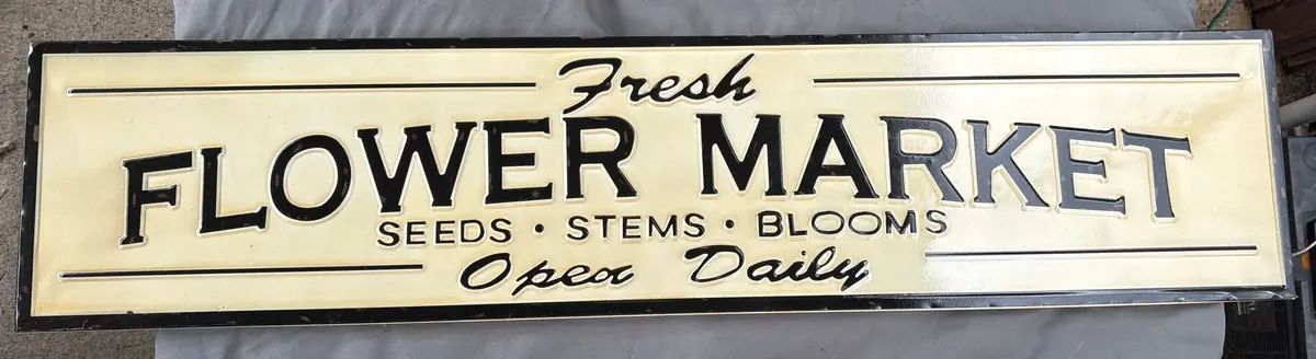 Flower Market Sign 1 Of 2 1
