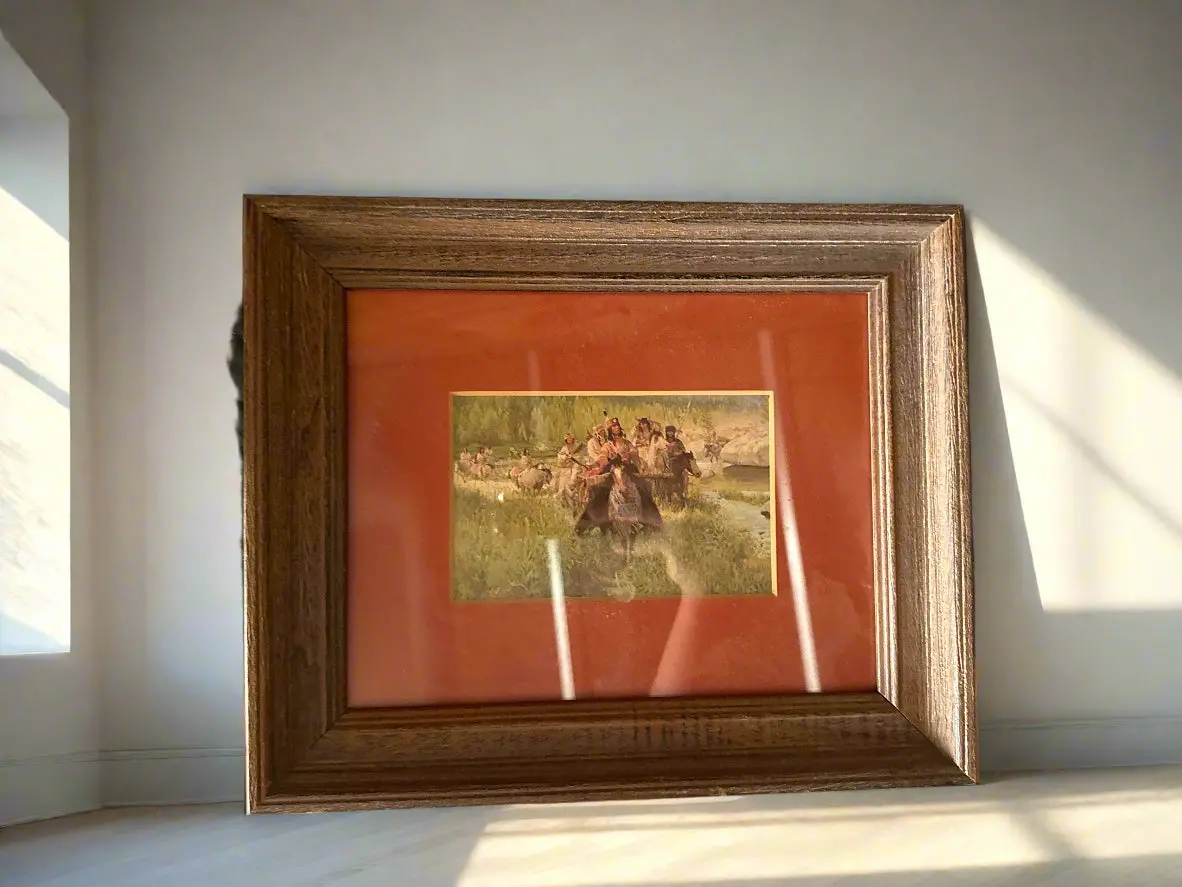 Small Print Of Indians On Horseback 1