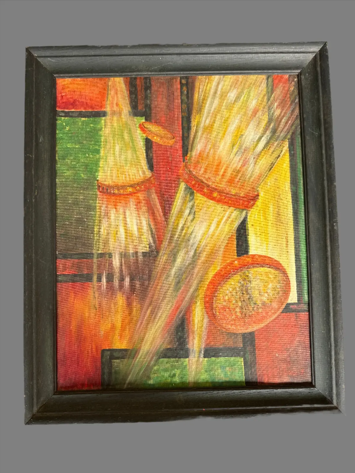 Futuristic Oil Painting C1940 1