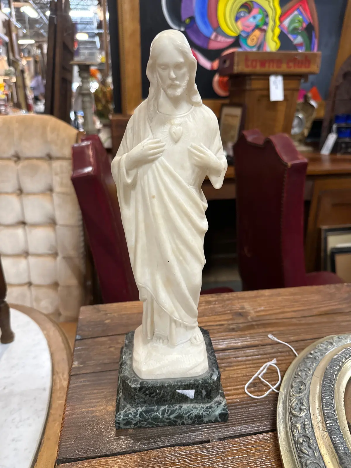 Alabaster Jesus Statue 1