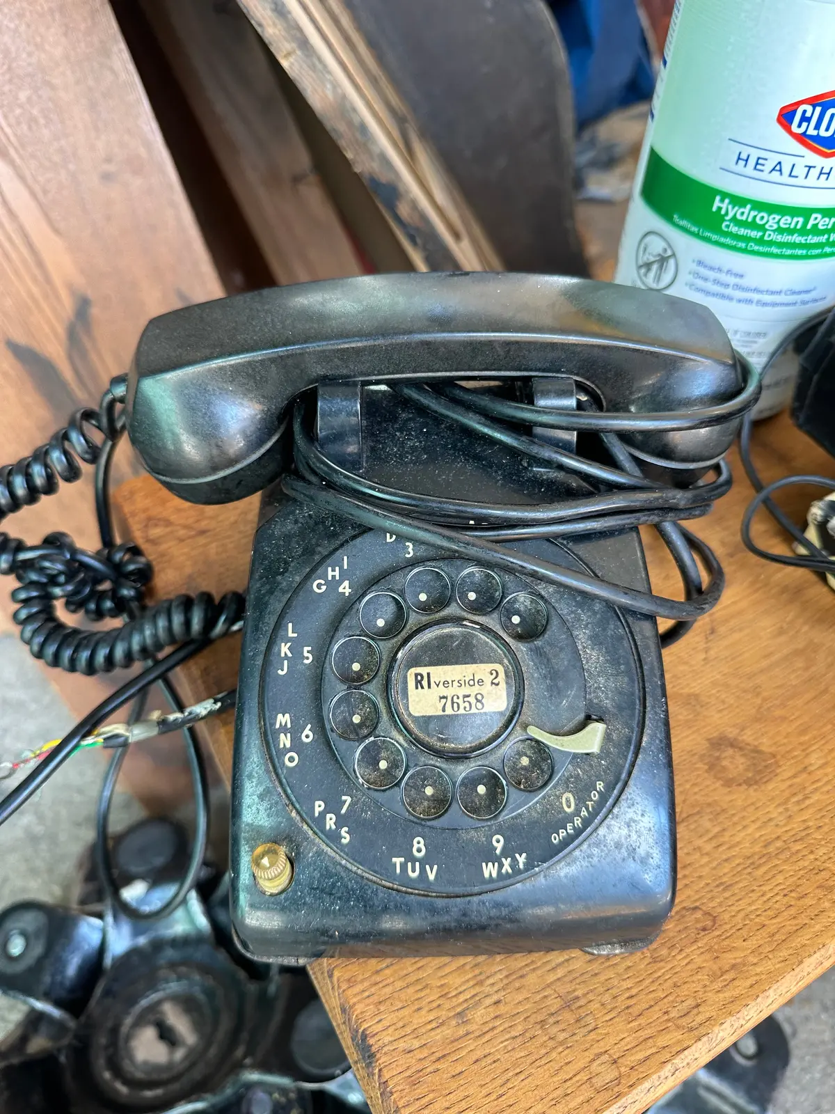 Black Rotary Phone 1