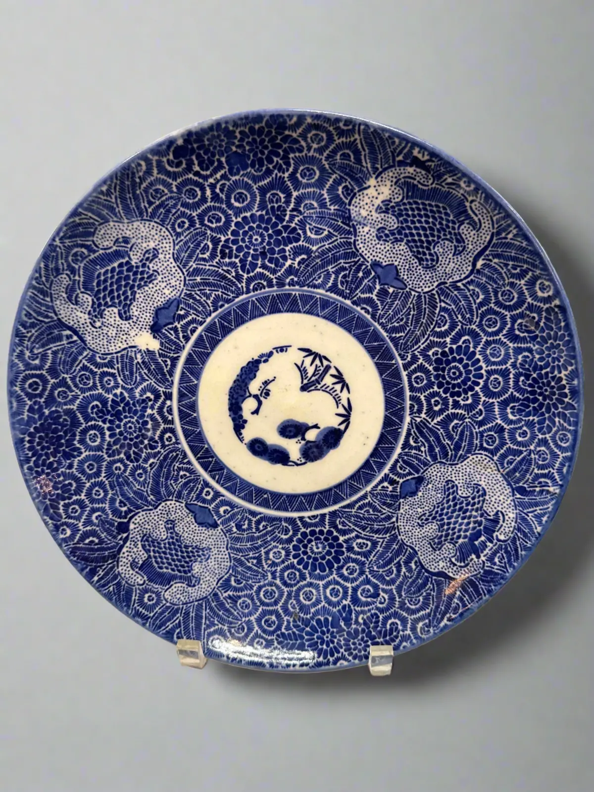 Blue And White Imari 11" Plate 1