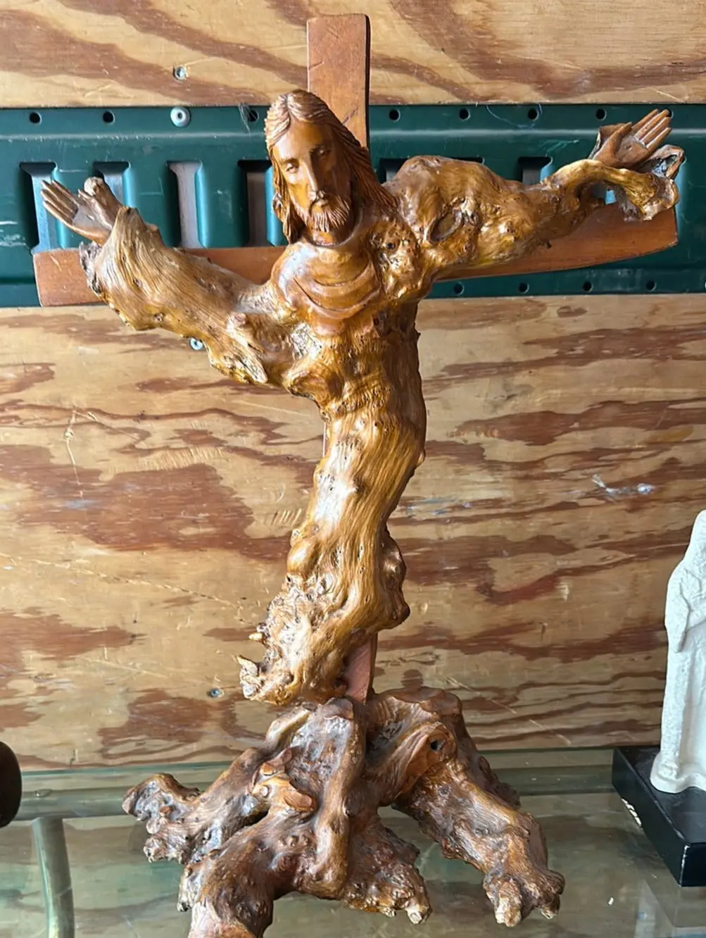 Abstract Carved Crucifix 1