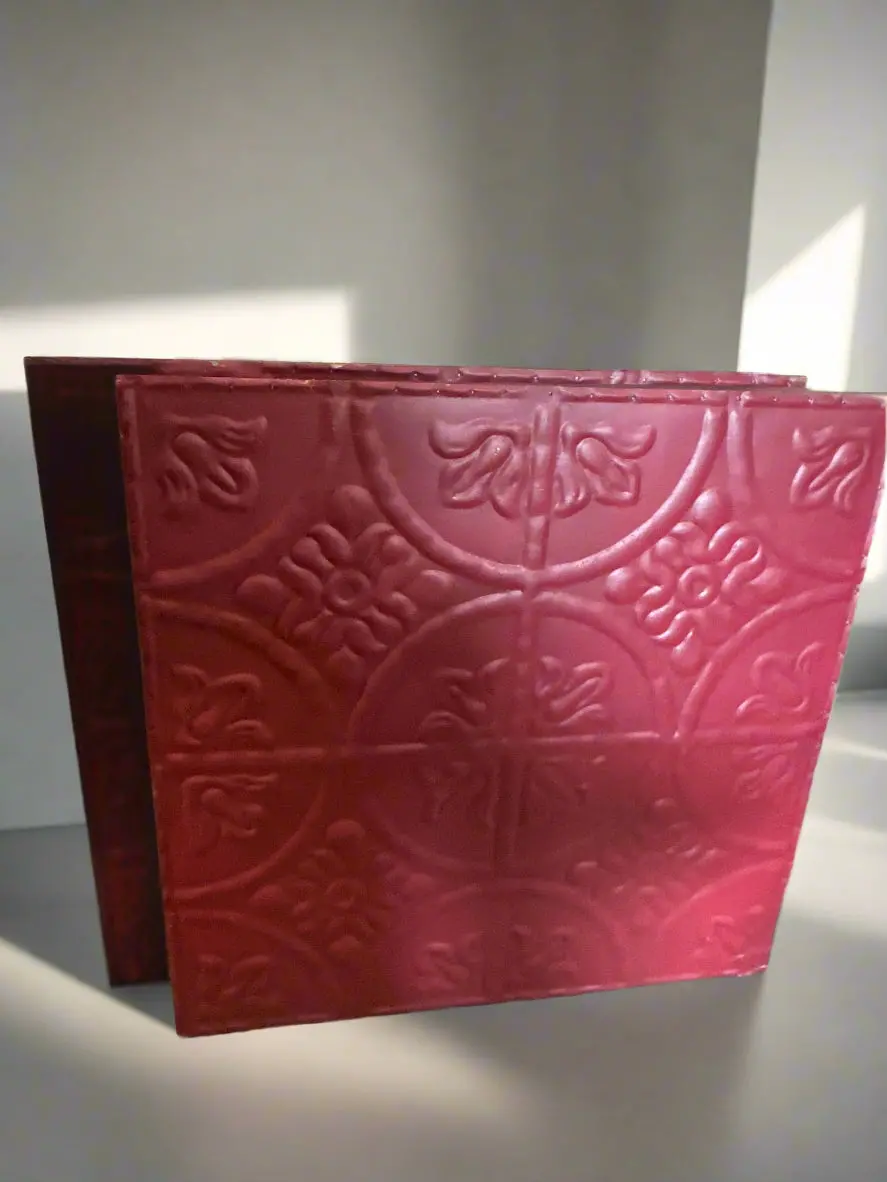 Red Tin Panel 1 Of 2 1