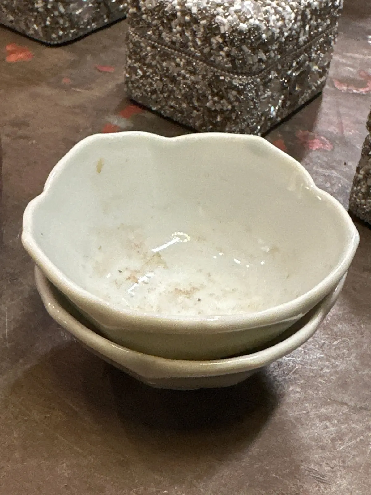 Pair Of Small White Bowls 1
