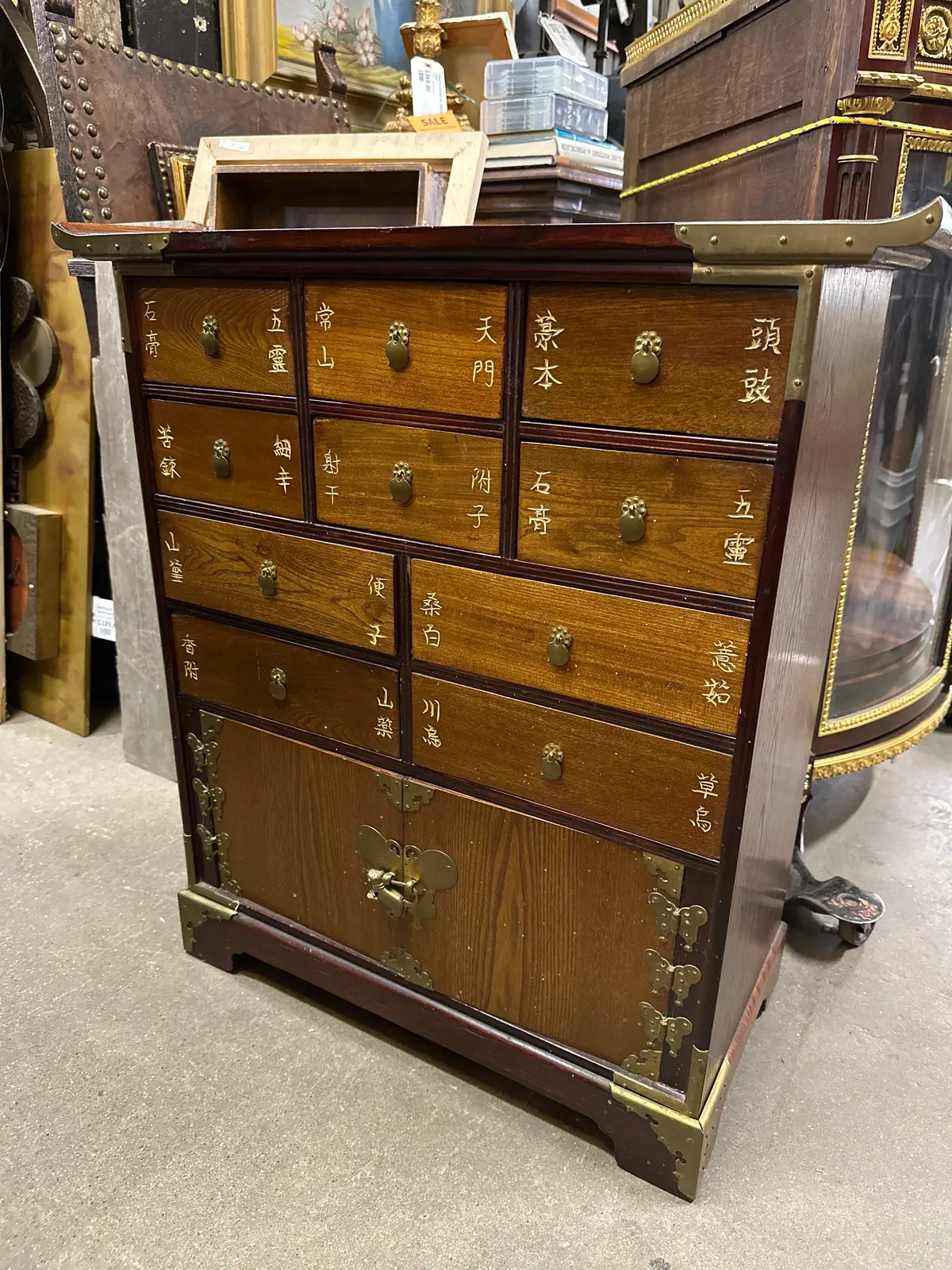 Korean Tansu Wood Medicine Chest 1