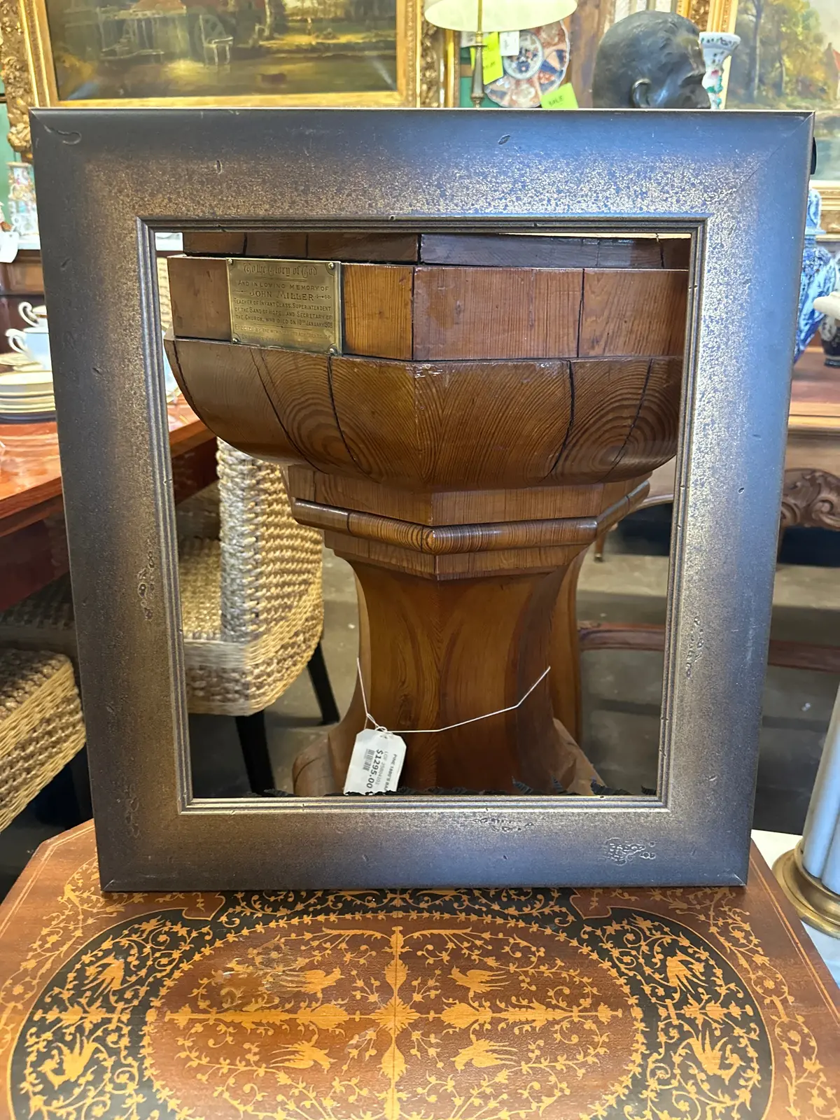 Small Distressed Look Gold Frame 1