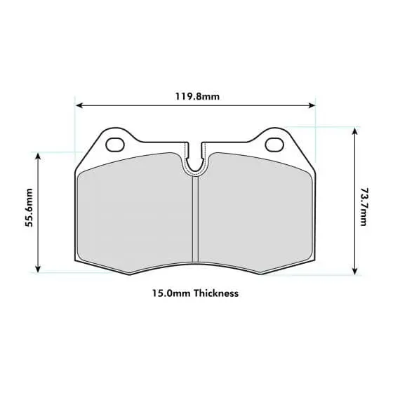 Pbs Honda Integra Dc5 Front Performance Brake Pads 1