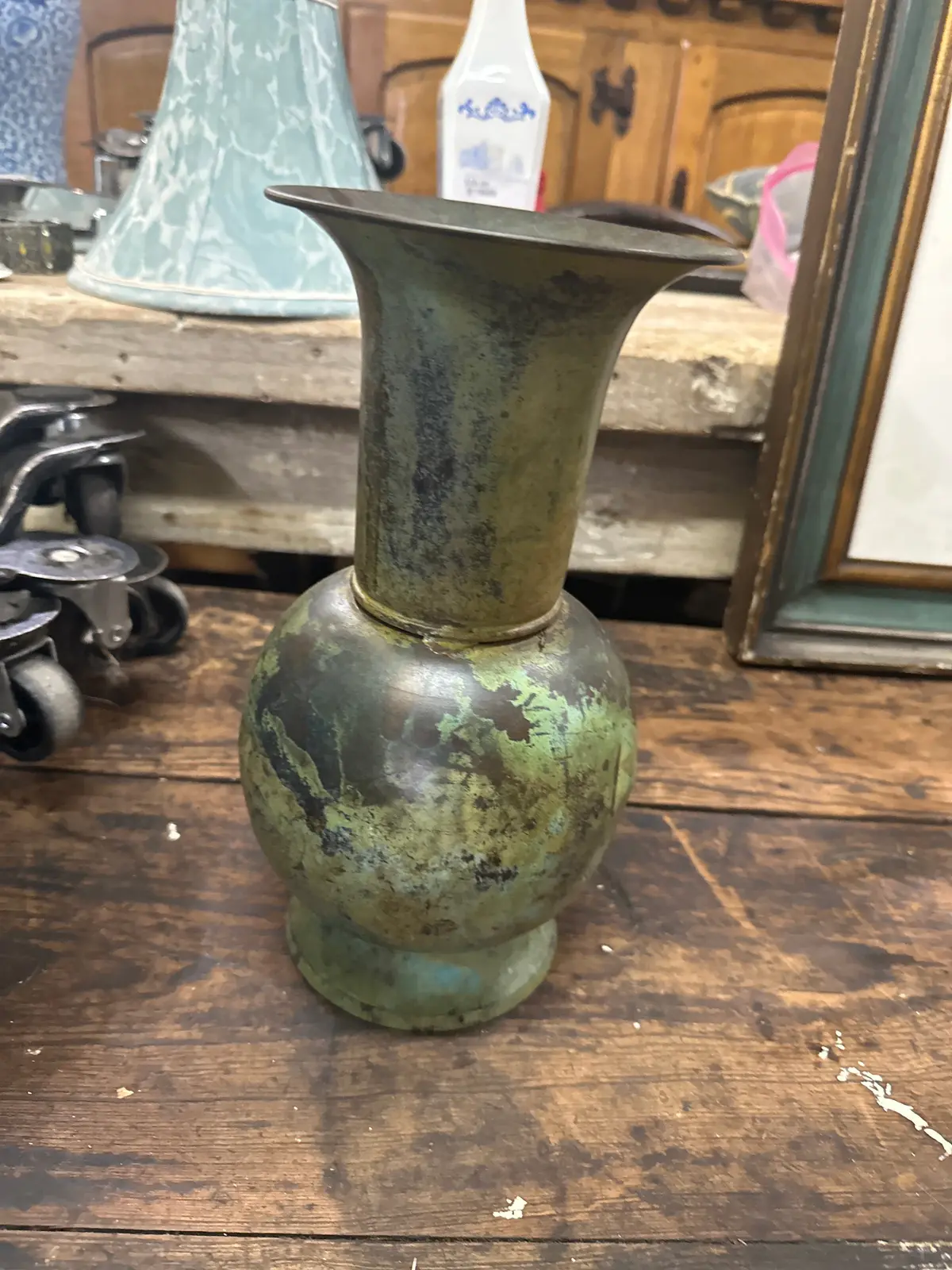 Bronze Japanese Vase Not Old 1