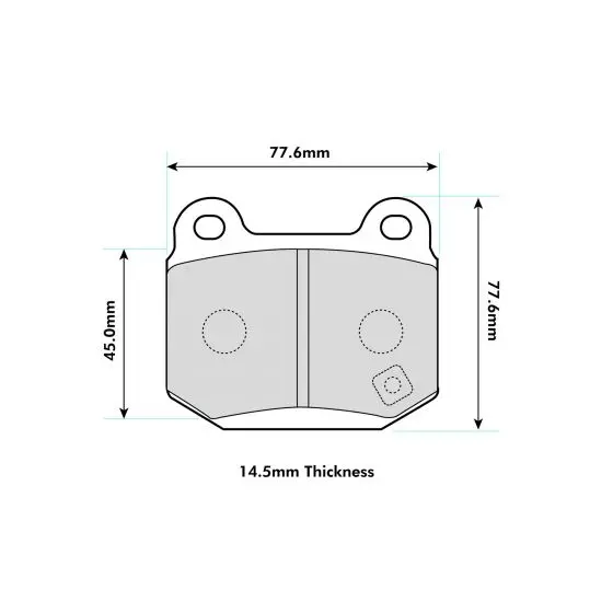 Pbs D2 Caliper R286mm, R304mm Pads 8198 1