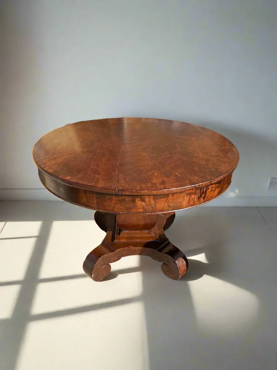 Round Empire Center Table As Found Circa 1910 1