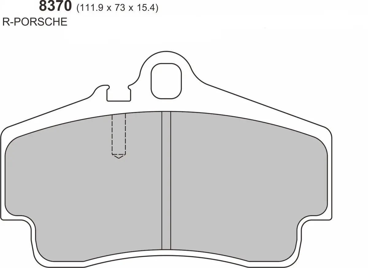 Pbs Porsche Boxster 987/981/955/982  Rear Performance Brake Pad 1