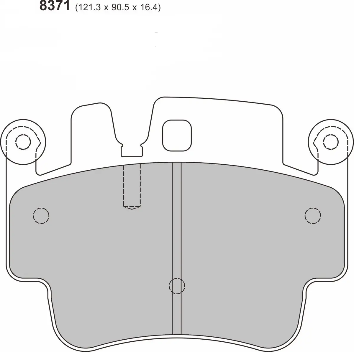 Pbs Porsche 911 (997) 3.6 Carrera Front Performance Brake Pads 1