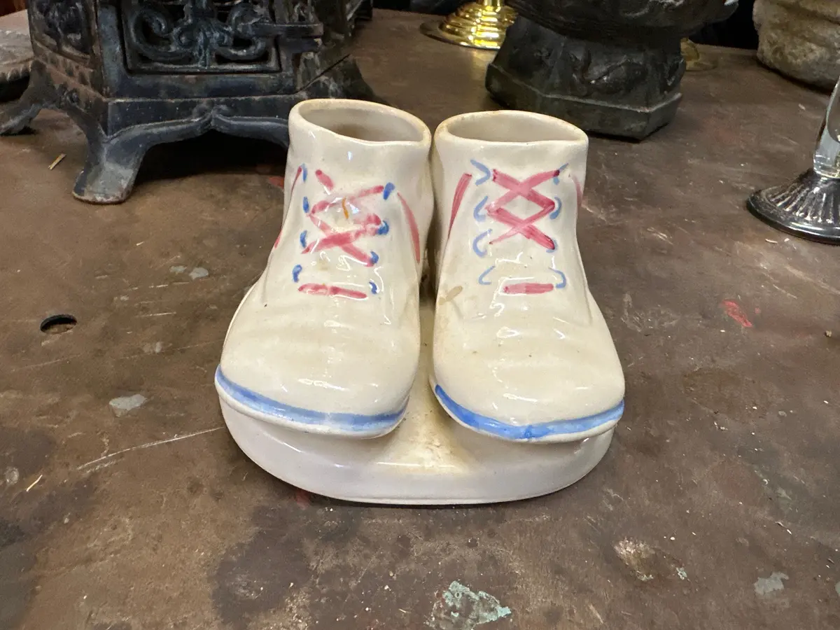 Ceramic Baby Boot Planter 1