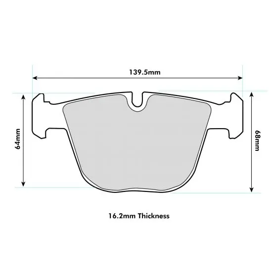 Pbs Rear Prorace Brake Pads Bmw M3 (E92) 1