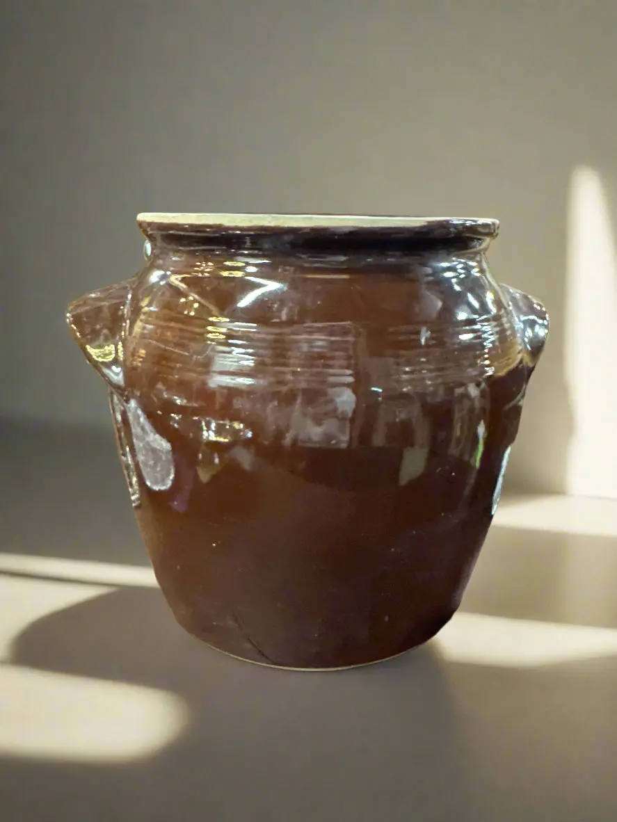 Large Brown Crock 1
