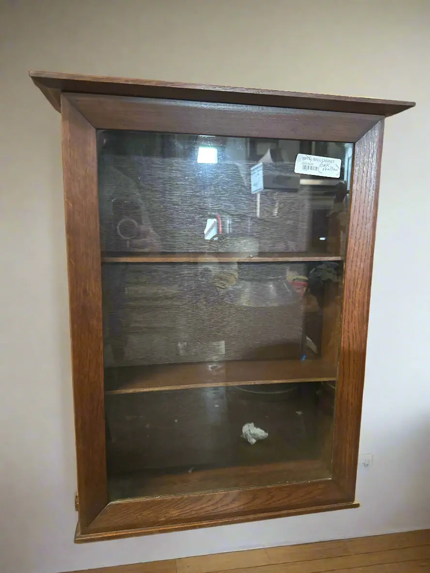 Shallow Oak  Wall Cabinet 1