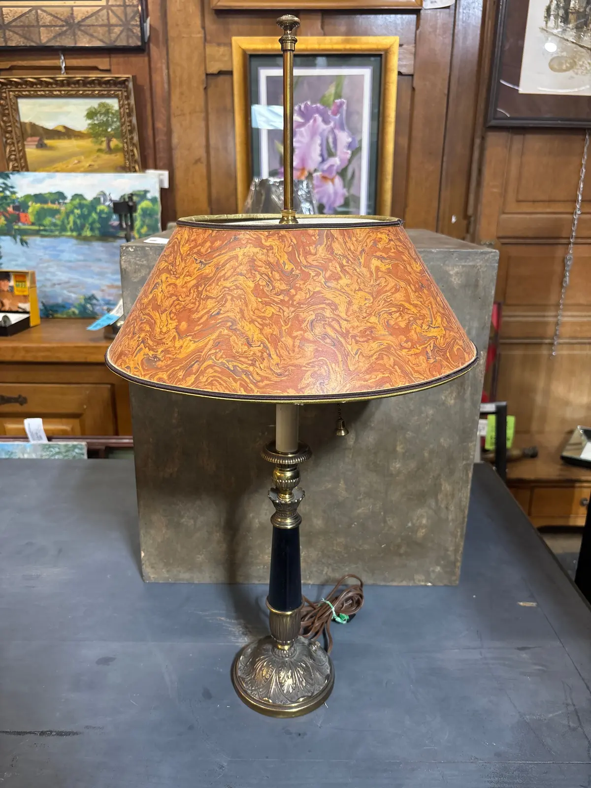 Louis Xvi Gilt Table Lamp 1