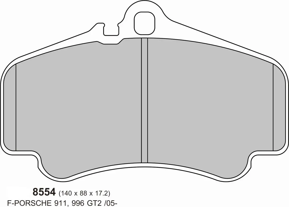 Pbs Porsche 911 (997) 3.8 Carrera S/4/4S/Gts  08-12 Front Performance Brake Pads 1