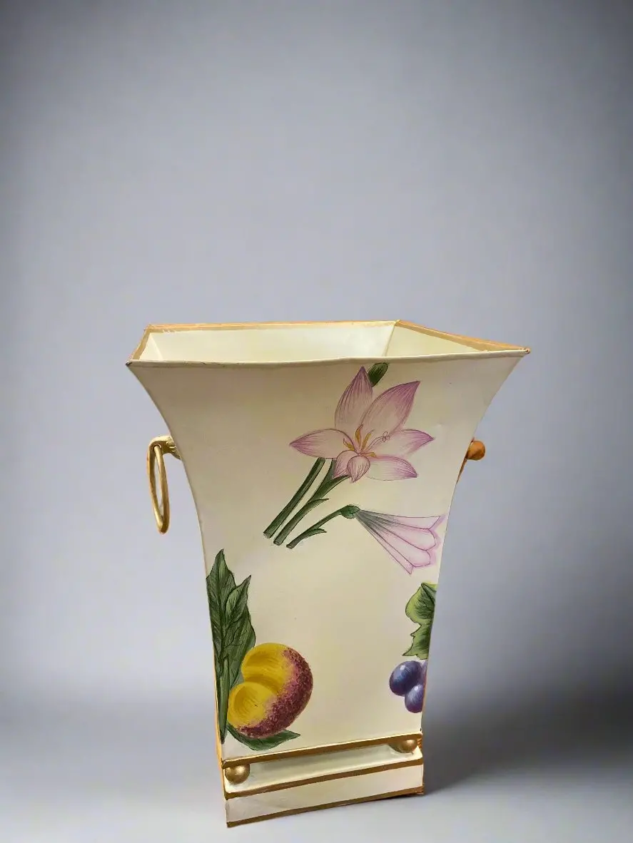 Tole Waste Basket 1