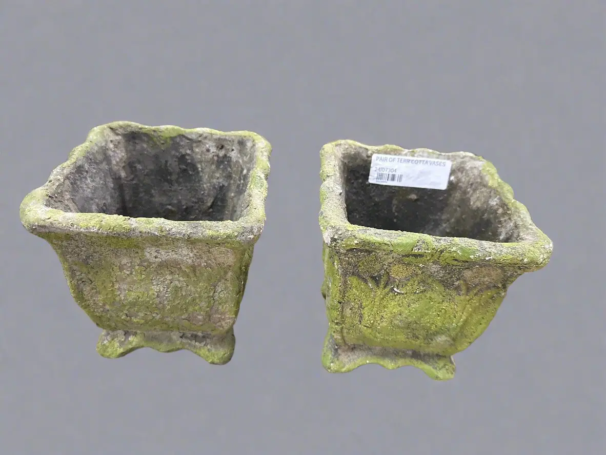 Pair Of Terra Cotta Vases 1