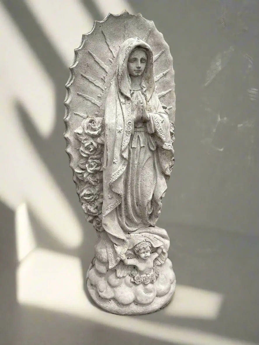 Small Concrete Virgin Guadalupe 1