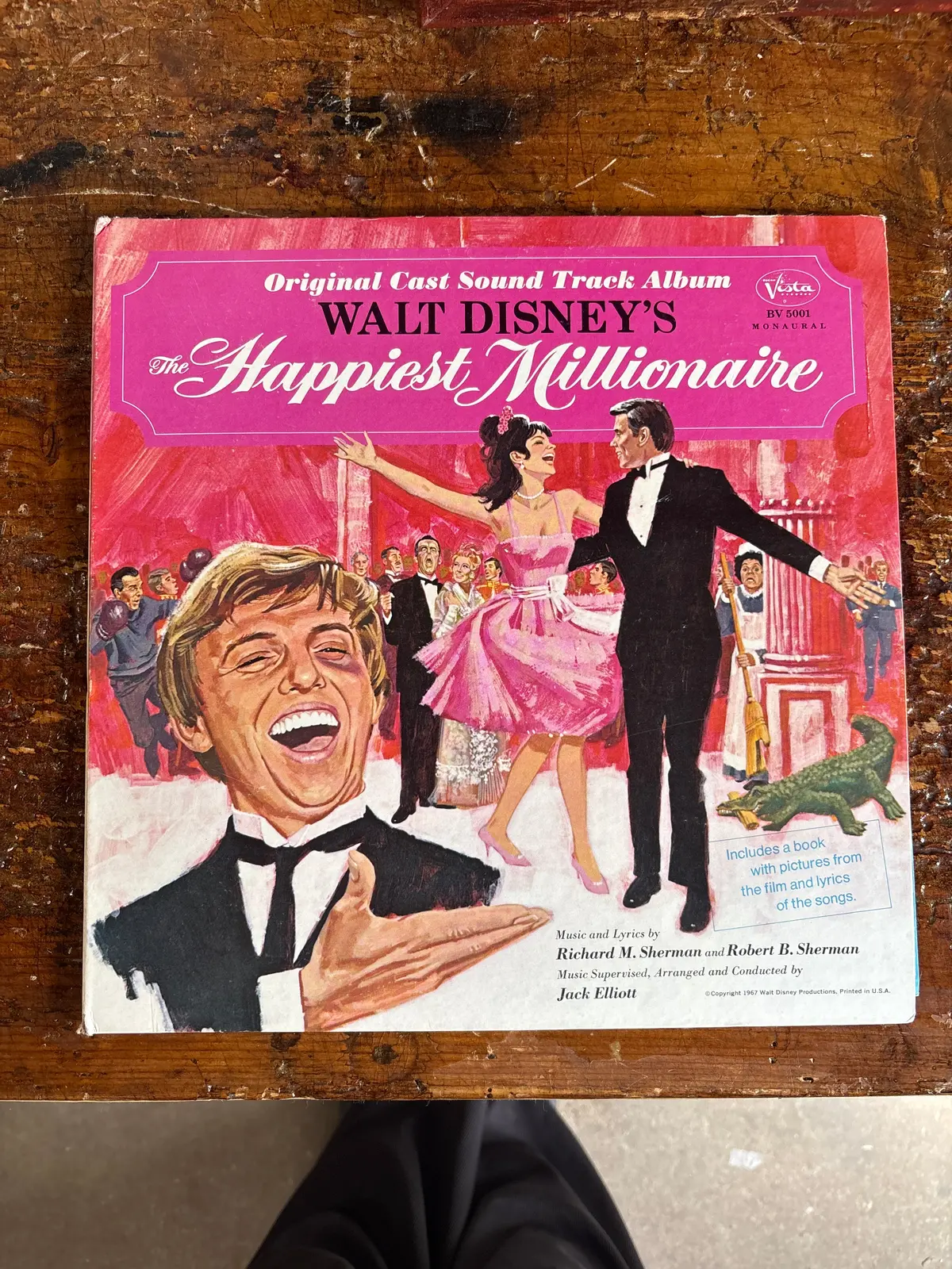 Walt Disney "The Happiest Millonaire" Original Sountrack Record Album 1