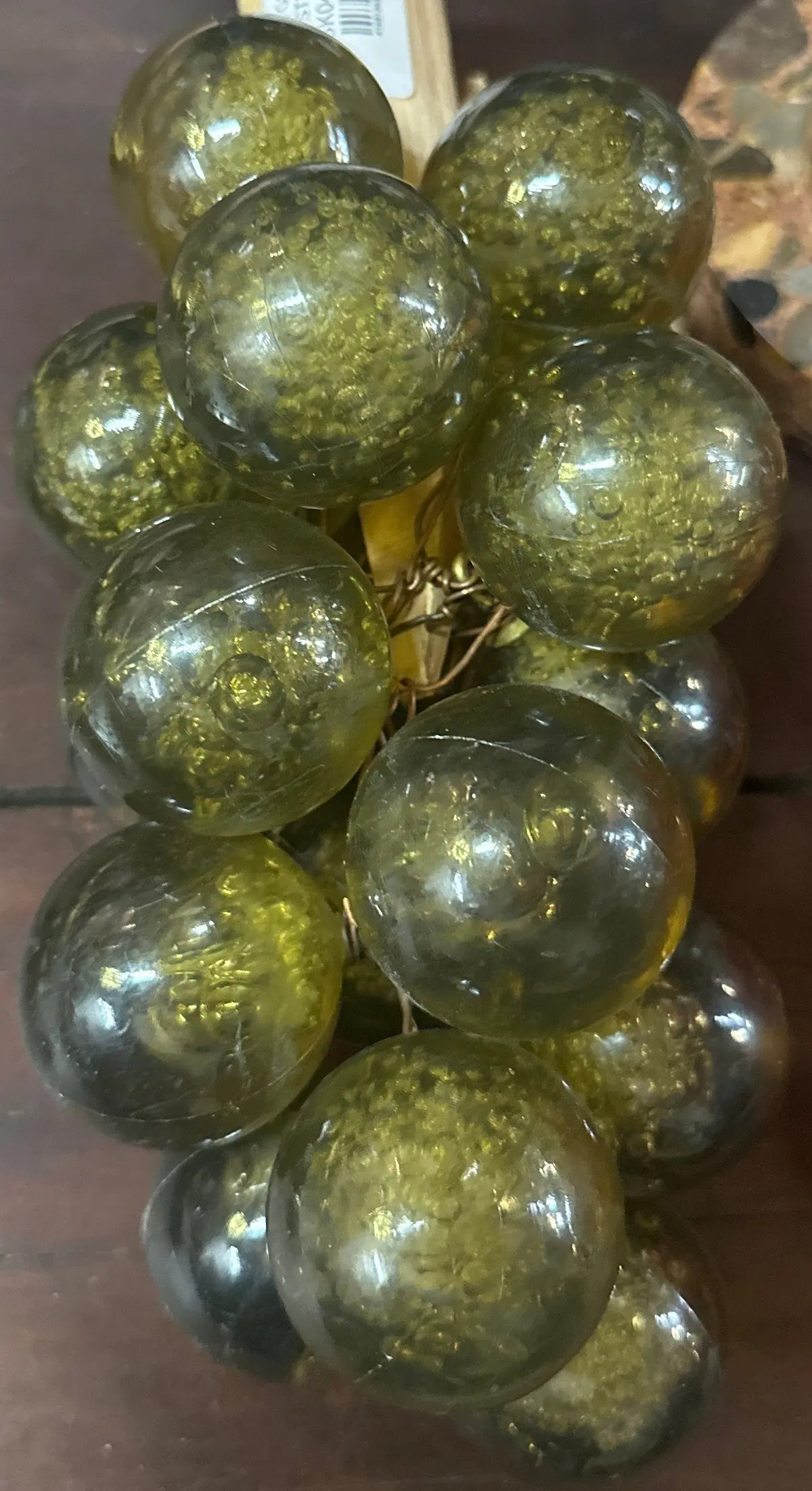 Dark Green Grapes Acrylic Cluster 1