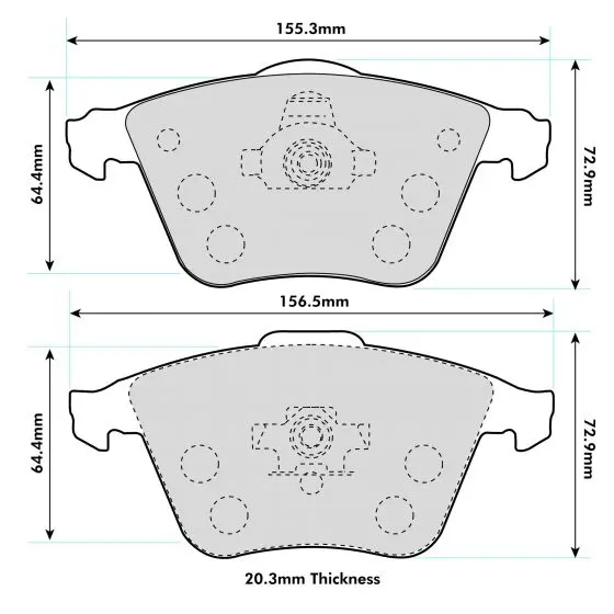 Pbs Performance Brake Pads Audi (8P1) S3 Front 1