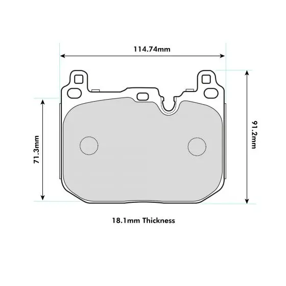 Pbs Front Performance Brake Pads Bmw M140i 1