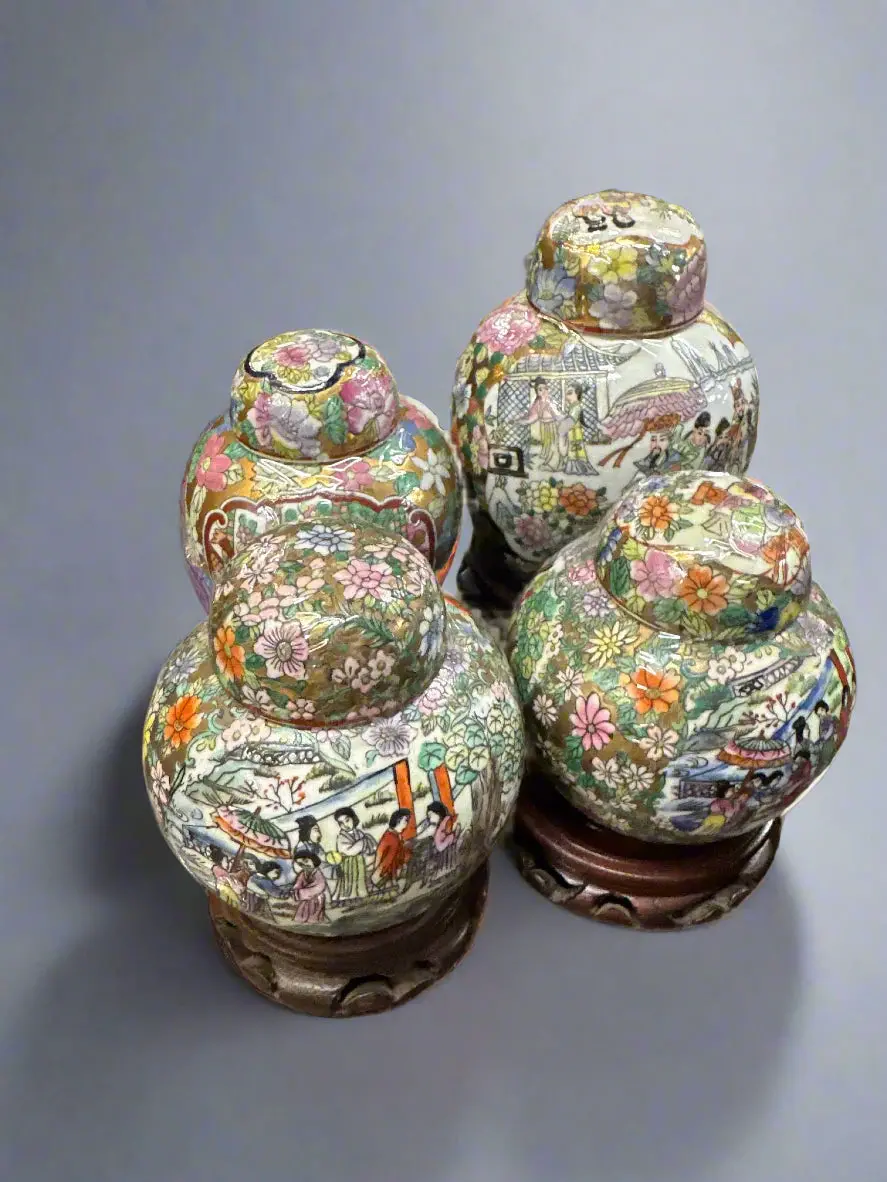 Set Of 4 Ginger Jars 1