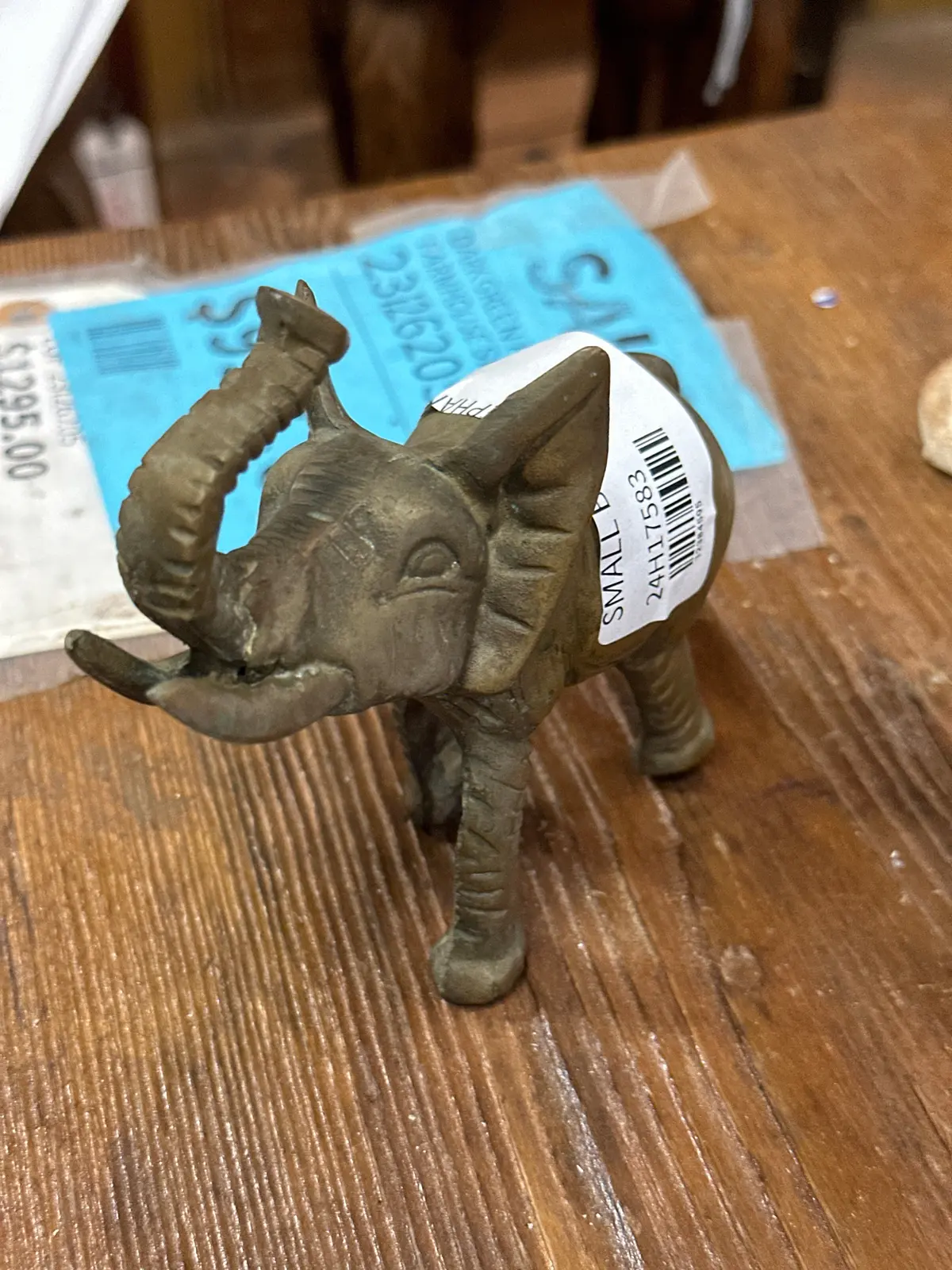 Small Brass Elephant 1