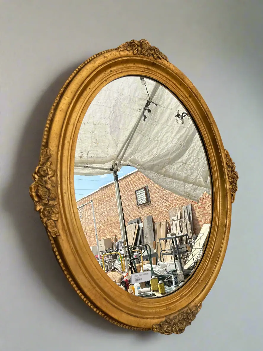 Oval Gilt Mirror 1