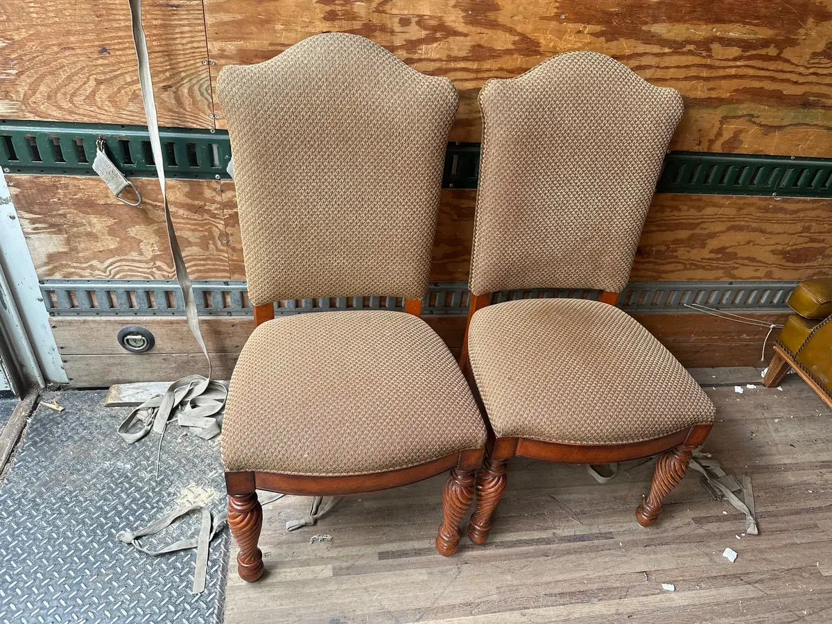 Pair Of Upholstered Dining Chairs 1