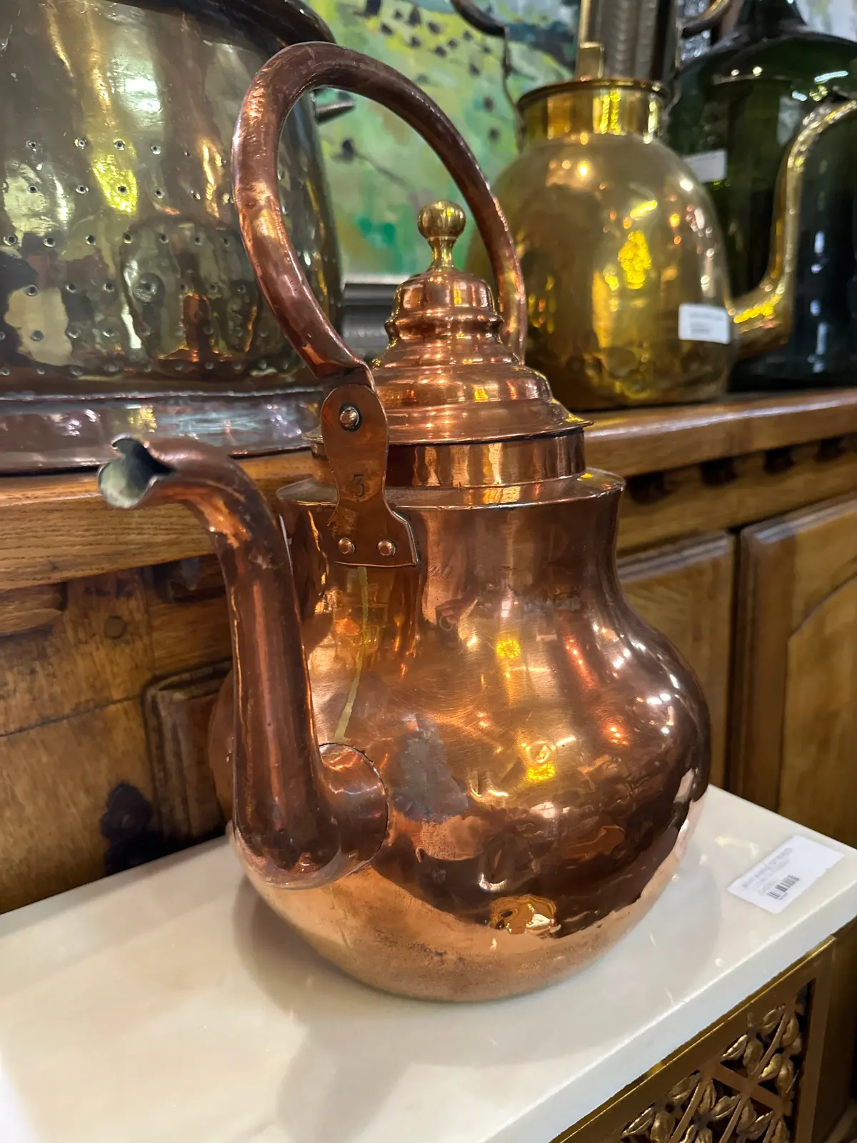 Copper Banded Small Brass Pot 1
