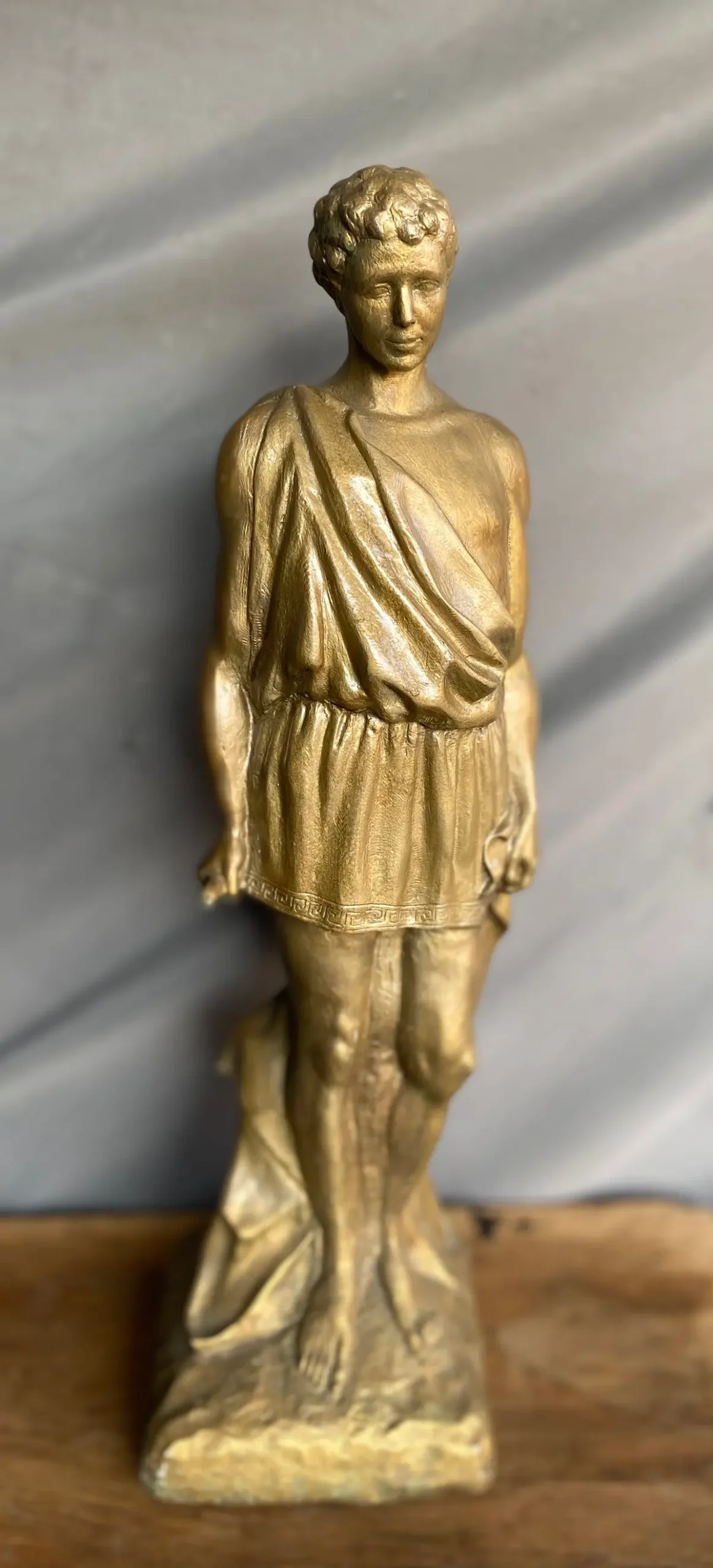 Gold Roman Plaster Statue 1
